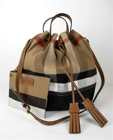 burberry medium brit check hobo bag